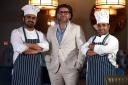 Owner, Shirjeel Malik and his chefs, Altaf Husain and Mustafa Naveed who have been sourced from Pakistan