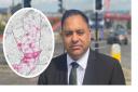 Imran Hussain, MP for Bradford East, is calling for action after compiling a heatmap of accident blackspots in his constituency