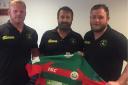 Steve Brooke, centre, has called his time at Wibsey RUFC