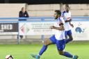 Guiseley's Mohammed Qasim was in great form against Whitby Town
