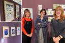 Artists (l-r) Kate Pankhurst, Lilly Williams and Beth Duggleby who are part of the Lullabies in Lockdown exhibition at Sunny Bank Mills in Farsley