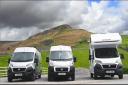 Two of the fleet of campers for hire at Skipton-based Oak Valley Campers