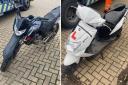 Police recovered this stolen motorbike and moped from Holme Wood