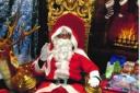 Santa in his new grotto in Keighley Morrisons