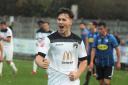 Bradford born 21 year-old forward Alfie Moulden in action for Weston-super-Mare. Pic: via Guiseley