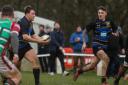 Xander McConville (ball in hands) scored Salem's first try in their narrow defeat to Hullensians on Saturday.