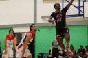Justin Williams (1) was the top scorer in Bradford's play-off quarter-final clash at Worthing Thunder, but he was unable to help his side over the line.