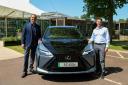 LTA chief executive Scott Lloyd, right, with Chris Hayes, director of Lexus in the UK