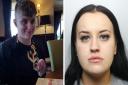 Chelsea Standage, right, has been jailed for causing death by dangerous driving and Elliott Lemm, left died.