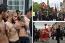 The procession marking the holy day of Ashura was held around the Great Horton Road area
