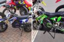 Police seized these two electric motorbikes from children under 10