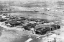An aerial view of Yeadon Aerodome in 1947