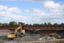 HS2 contractors carry out excavation work. Pic: Jonathan Brady/PA