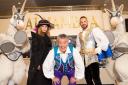 Samantha Giles, Billy Pearce and John Whaites star in this year's Alhambra panto. Pics: Nigel Hillier