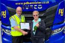 Taf Evans, depot principal at PD Bannister, with Maggie Williamson, general manager of Palletways UK