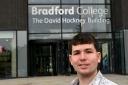 James Owen Thomas outside Bradford College. Picture: Mike Tipping