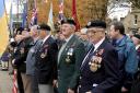 Veterans at Remembrance Day in Keighley, 2006