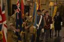 Members of the Armed Forces and cadets were at the service