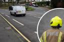 Firefighters have been raising awareness about road safety