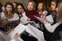 A backstage rehearsal for the Songs for Ukraine Choir. Pic: Tim Smith