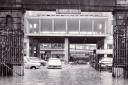 Forster Square was flooded by a storm in July 1968. This is the exit from Bradford Forster Square Station.