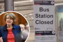 Bradford Council leader Susan Hinchcliffe is concerned about the closure of the bus station at Bradford Interchange