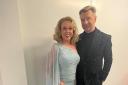 Dancing on Ice judge Christopher Dean (right) sporting a suit made by Bradford-based IK Collections, alongside former skating partner and fellow judge Jayne Torvill