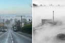 Two stunning images showing the low-lying fog