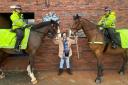 Barbra meeting West Yorkshire Police horses