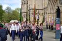 The St George's Day parade at York Minster