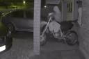 The recent theft of a motorbike was captured on a Ring Doorbell camera.