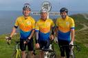 Ellis Ward, Andrew Schofield and Dean Johns are cycling from Lands End to John O'Groats this week to raise money for charity