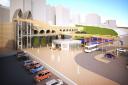 An artist's impression of how the new Forster Square Station entrance could look.