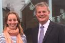 LAUNCH: Susan Jones and Pudsey MP Stuart Andrew