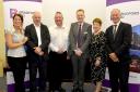 Left to right, Diana Greenwood of Visit Bradford, Dave West of Little Germany Action, city centre manager Jonny Noble, Broadway manager Ian Ward, Sandy Needham of the West and North Yorkshire Chamber of Commerce and Trevor Higgins of Bradford
