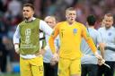 England goalkeeper Jordan Pickford (right) and Jack Butland come to terms with defeat  Picture: Adam Davy/PA Wire