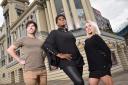 Stars of Fame Keith Jack, Mica Paris and Jorgie Porter outside The Alhambra