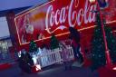 The Coca Cola truck at Middlebrook Retail Park
