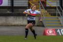 Amy Hardcastle scored five tries for Bulls in their 56-0 win over RAF Women in the Challenge Cup.  Picture: Tom Pearson