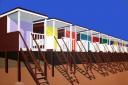 Beach huts by Brian Parker