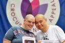CAMPAIGN: Sorcha and Ling Liu have shaved their heads to raise money for the Crocus appeal and help Sorcha’s mother Barbara Carroll