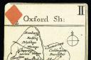 The playing card showing roads around Oxford.