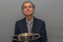 Reg Nelson is pictured with the Sir Leonard Hutton Trophy for 2023.