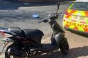 This scooter was recovered by police after being 'driven in a dangerous manner' in Birstall. Picture: West Yorkshire Police