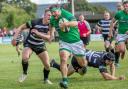 Matt Speres rampages in for a try against Otley. Picture: Ro Burridge
