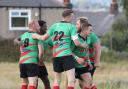 Wibsey celebrate a try against Castleford   Picture Alex Daniel