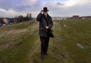 A file picture of Leeds Councillor Andrew Carter at a site close to the Leeds/Bradford border