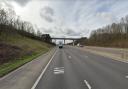 A man's body was found following collision with multiple vehicles on the M1 last night. Pic: Google Street View