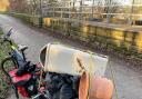Bags of litter and rubbish have been dumped on Spen Valley Greenway