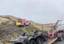 Two quadbikes and a 4x4 were seized for 'causing a nuisance on private land' at Oxenhope. Picture: West Yorkshire Police
